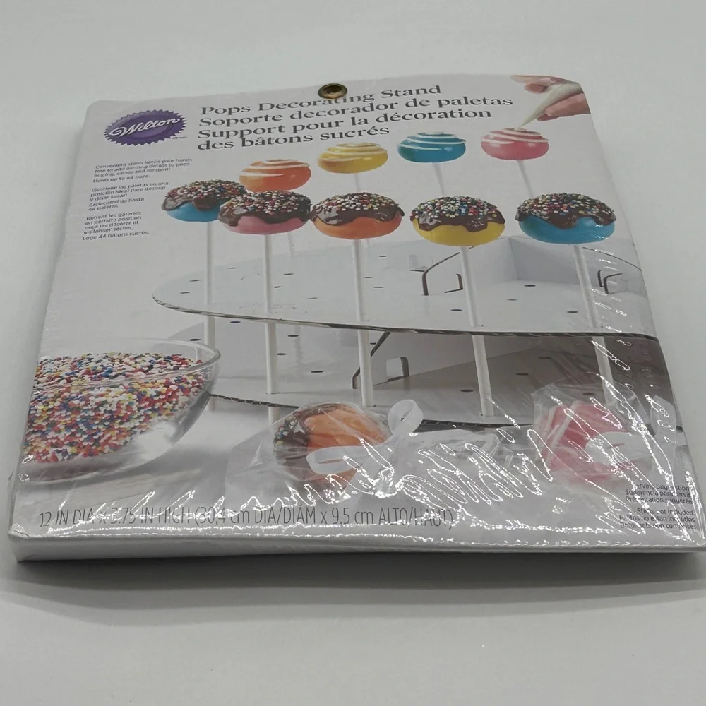 Wilton USA Cake Pops Decorating Stand New in Sealed Package Holds 44 Pops